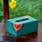 TEAL TALK TISSUE BOX