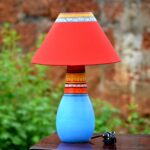 TEAL LOVE TABLE LAMP