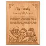 MY FAMILY PLAQUE