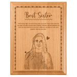 BEST SISTER PLAQUE