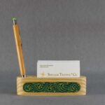 PAINTED VISITING CARD HOLDER (GREEN)
