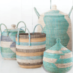 BLUE SABAI BASKET SET