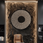 CIRCULAR CHECKERED WALL ART